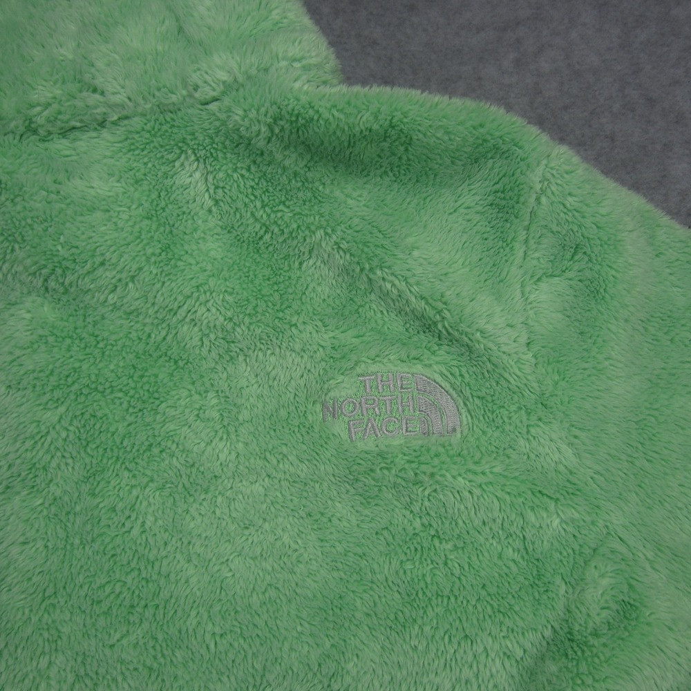 The North‎ Face Jacket Womens Small Green Full Zip Fuzzy Fleece Outdoor - Picture 7 of 16